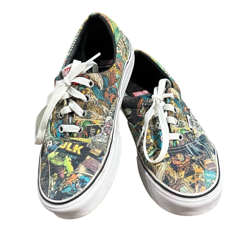 Vans Marvel Comics Superhero Low Tops Lace Up Skateboard Shoes Size 7.5